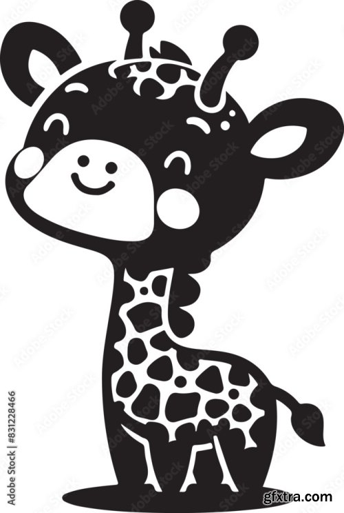 Cute Baby Giraffe 25xAI