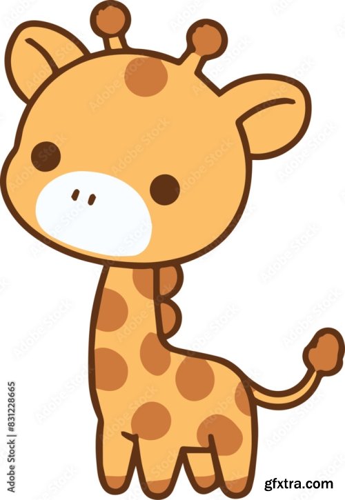 Cute Baby Giraffe 25xAI