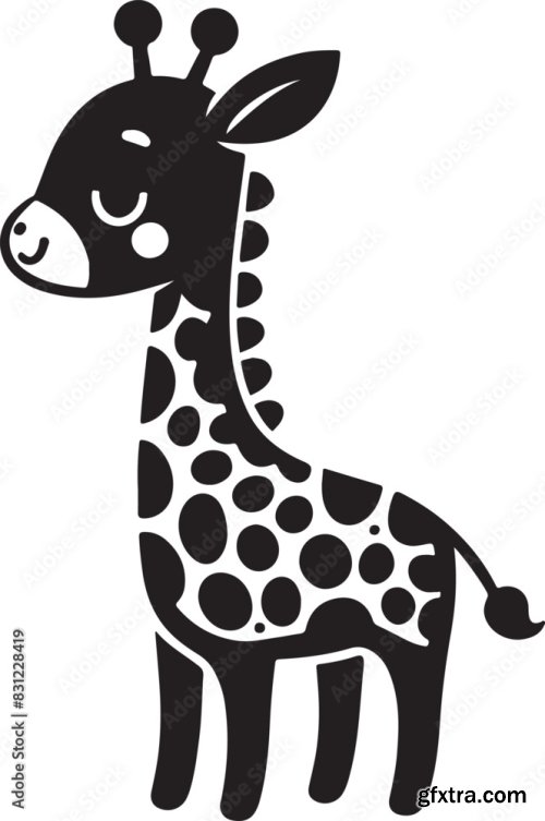 Cute Baby Giraffe 25xAI