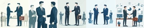 Business People Shaking Hands 5xAI