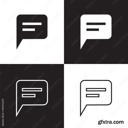 Comment Icon Speech Bubble Symbol 12xAI