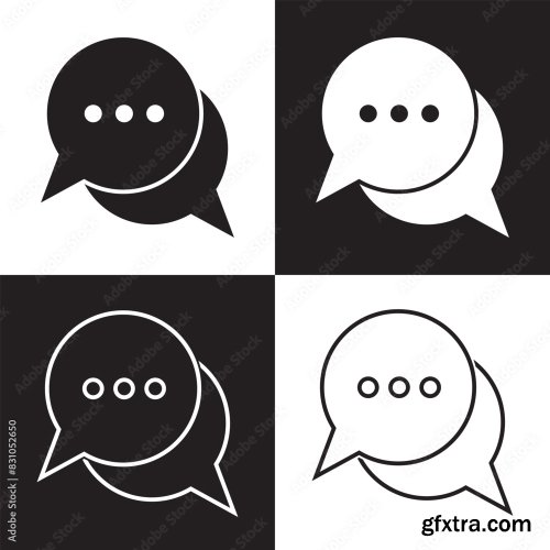 Comment Icon Speech Bubble Symbol 12xAI