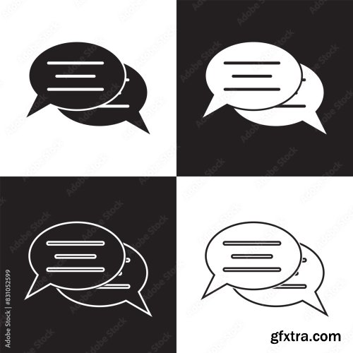 Comment Icon Speech Bubble Symbol 12xAI