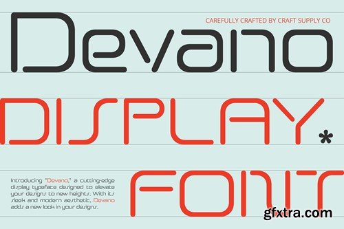 Devano – Futuristic Font VBZEMAK