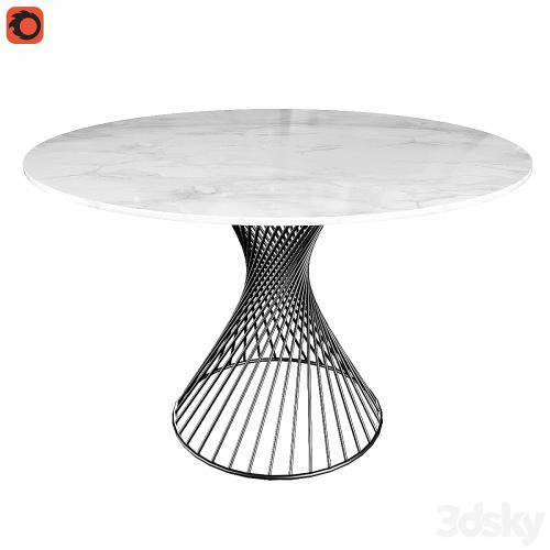 Table Calligaris Vortex Chair Dublin Houndstooth