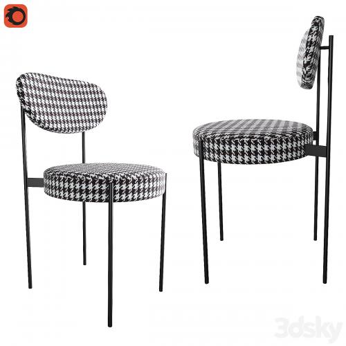 Table Calligaris Vortex Chair Dublin Houndstooth