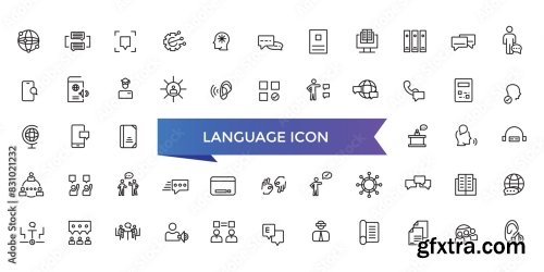 Language Icon Collection 9xAI