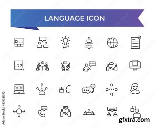 Language Icon Collection 9xAI