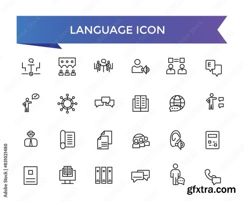 Language Icon Collection 9xAI