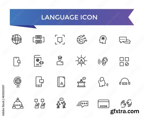 Language Icon Collection 9xAI