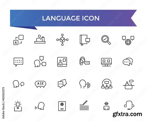 Language Icon Collection 9xAI