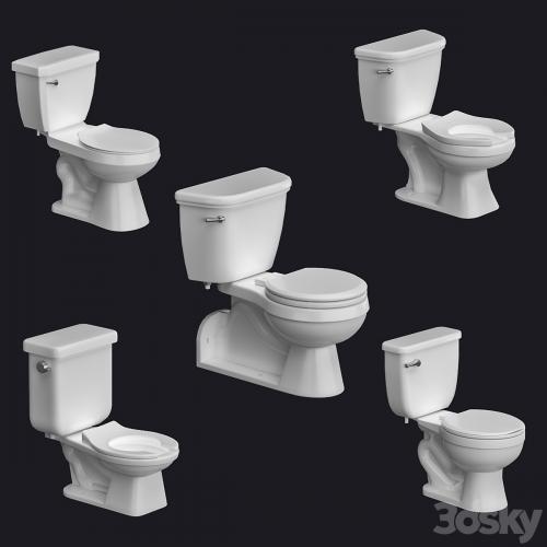 Proflo Toilet bowl and flash tank