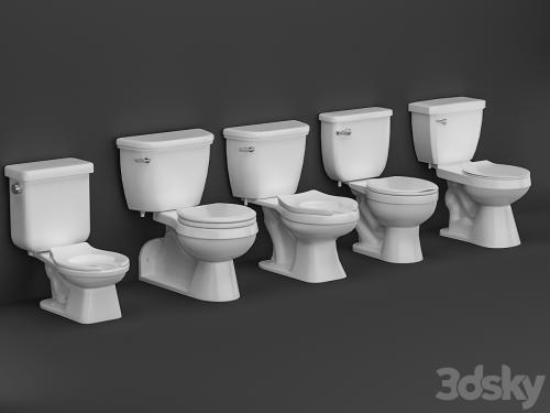 Proflo Toilet bowl and flash tank