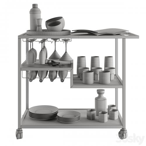 Drink Bar cart set 3