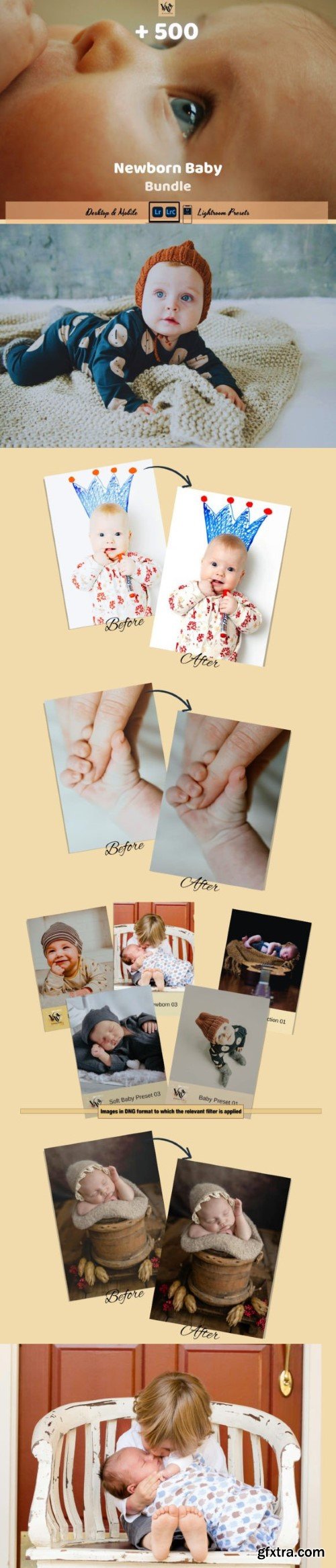 500+ Newborn Baby Mom Lightroom Presets