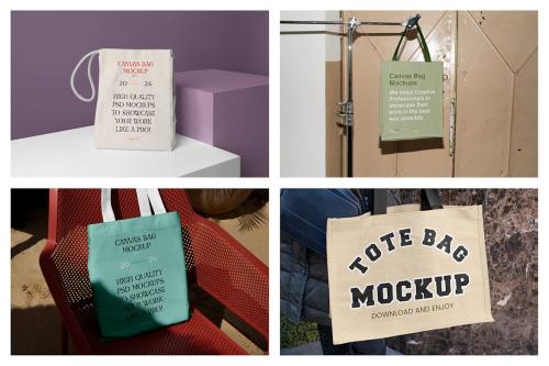 Canvas Bag Mockups vol.4