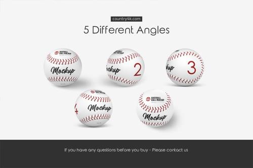 Baseball Ball Mockup Set