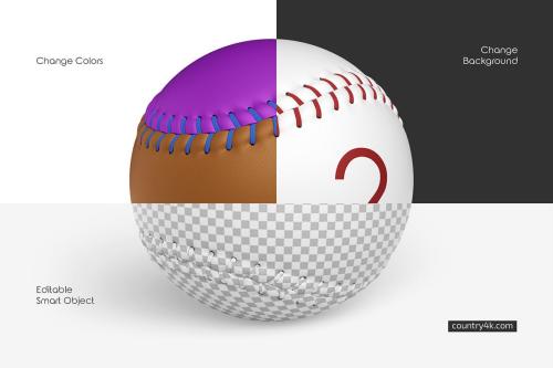 Baseball Ball Mockup Set