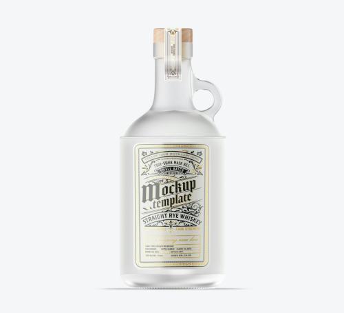 Set Liquor Bottle Mockup