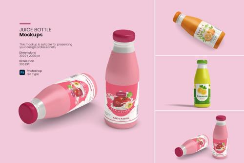 Juice Bottle Mockups