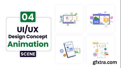 Videohive UI UX Design Concept Illustration Scene 52481113