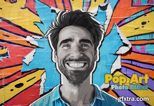 Comic Photo Effect Mockup 9xPSD