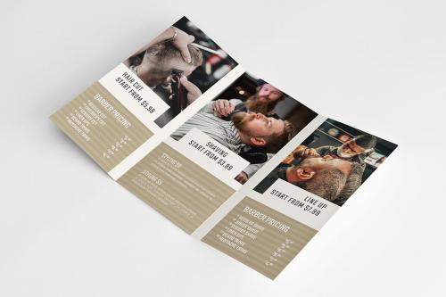 Barber Shop Trifold Brochure