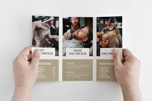 Barber Shop Trifold Brochure