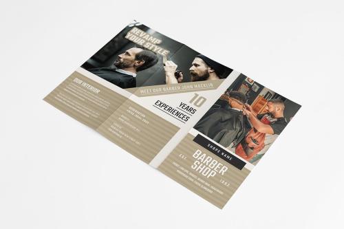 Barber Shop Trifold Brochure