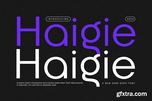 Haigie - Modern Sans Serif KN4YSE7