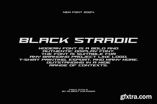 Black Stradic Font VRY2HC9