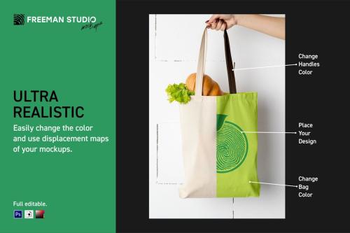 Tote Bag Mock-Up Set