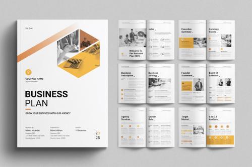 Business Plan Layout Design Template