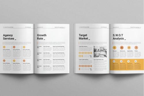 Business Plan Layout Design Template