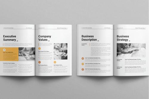 Business Plan Layout Design Template