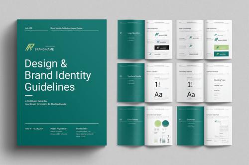 Brand Guidelines Layout Design Template