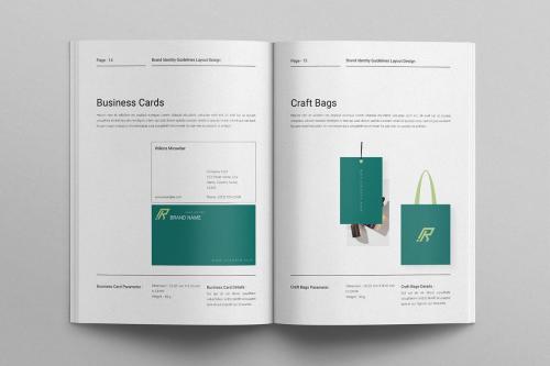 Brand Guidelines Layout Design Template