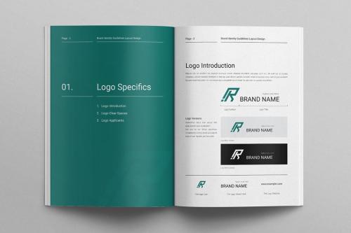 Brand Guidelines Layout Design Template