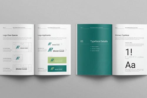 Brand Guidelines Layout Design Template