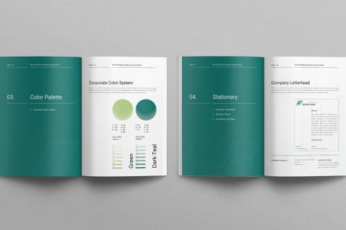 Brand Guidelines Layout Design Template