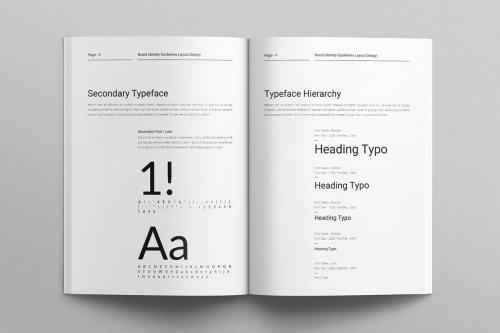 Brand Guidelines Layout Design Template