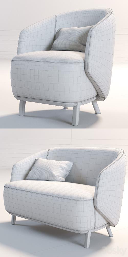 CONCHA Armchair &amp; CONCHA Small sofa