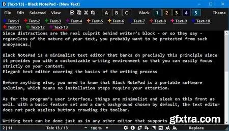 Black NotePad 2.3.0.26 Multilingual