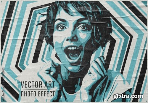 Retro Photo Effect Mockup 10xPSD