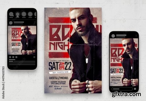 Music Dj And Nightclub Flyer 25 21xPSD