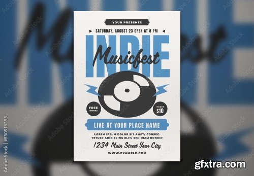 Music Dj And Nightclub Flyer 25 21xPSD