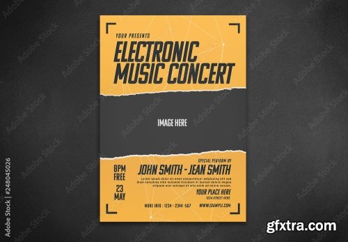 Music Dj And Nightclub Flyer 25 21xPSD