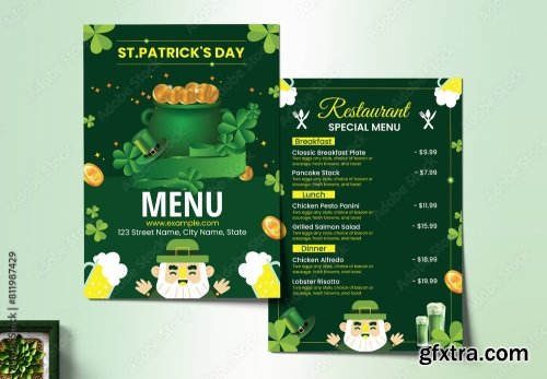 Saint Patricks Flyer Layout 17xAI