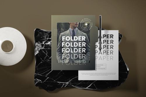 A4 Folder Mockup