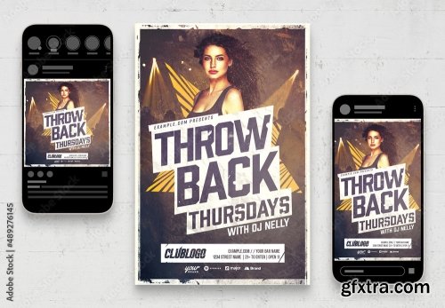 Music Dj And Nightclub Flyer 9 10xPSD